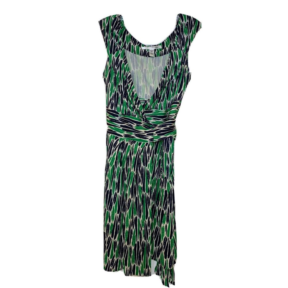 Diane von Furstenberg Women’s Size 6 Wrap Dress Celosa Sleeveless 100% Silk